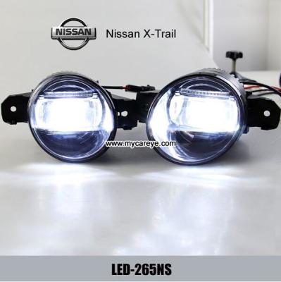China Nissan X-Trail car front fog LED lights DRL daytime driving light market for sale