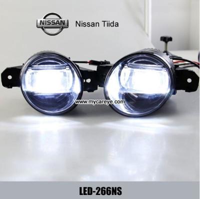 China Nissan Tiida car front fog lamp assembly LED daytime running lights drl for sale