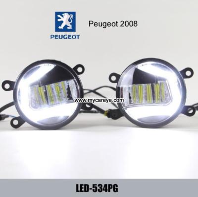 China Peugeot 2008 front fog lamp LED symbol daytime running lights DRL kits for sale