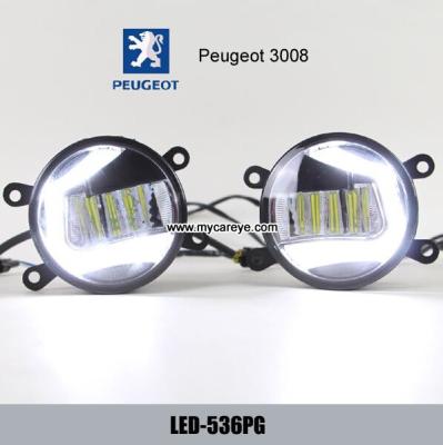 China Peugeot 3008 front fog lamp LED aftermarket daytime running lights DRL for sale