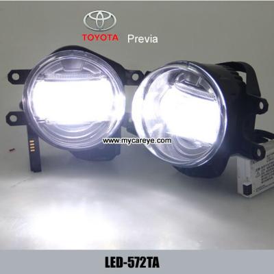 China Luces corrientes diurnas del montaje LED de la lámpara de la niebla del frente del coche de Toyota Previa en venta