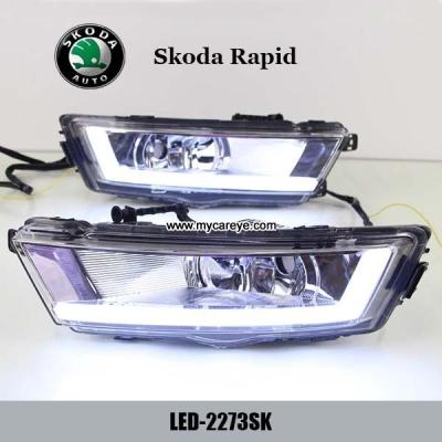 China Skoda Rapid DRL LED Daytime Running Light turn light steering for car for sale