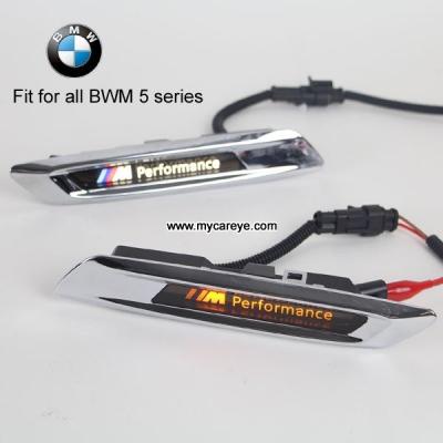 China BMW 5 Series Car Fender Side Marker steering light turn signals LED logo light DRL for sale