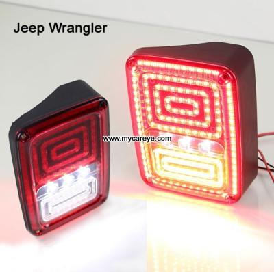 China Jeep Wrangler Auto Rear-end Tail Brake Parking Lights LED TailLights Column back Rearing for sale