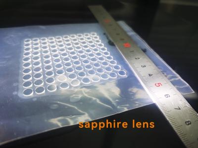 China Al2O3 Custom Single Crystal Sapphire Laser Cut Windows Glass Dia5.5 x 0.5mmt DSP for sale