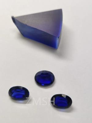 China Blue Sapphire Row Gem Fe Ti Doped Kashmir Oceanico Azul Gem Cristal Joyería en venta