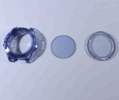 China Resistencia de abrasión azul de la dureza 9H de la caja de reloj del cristal de zafiro del grueso 3.75m m alta en venta