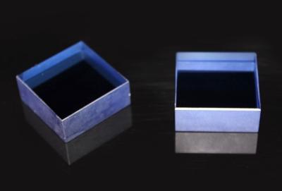 China 10x10mmt Red Green Blue Sapphire Block , Doped Artificial Sapphire Crystal Block for sale