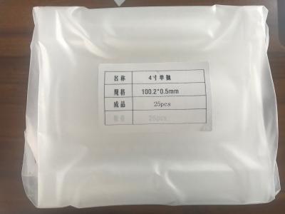중국 100mm 사파이어 기질 4 인치 Al2O3 0.5mm C - 주문을 받아서 만들어지는 축선 간격 판매용