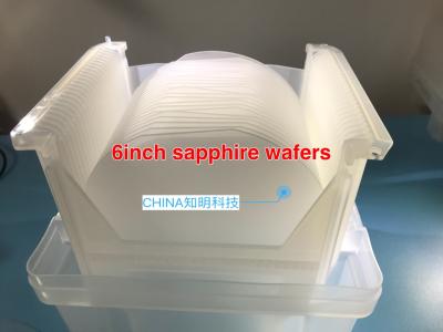 China 150mm 6 Inch Sapphire Substrate Al2O3 DSP Ssp 1.0mmt For Led PSS Customized for sale