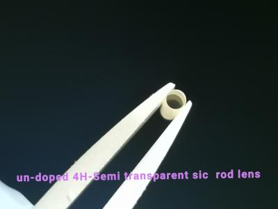 China Polished Undoped 4h Semi Sic Single Crystal Rod Lens high purity for sale