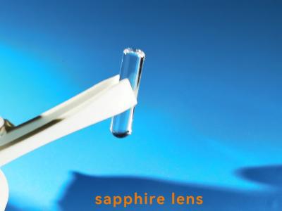 China All Surface Polished Sapphire Optical Windows Crylinder Rod Lens With Plunger Stick for sale