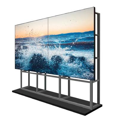 China Bezel LCD Video Wall Display Monitor 2K*4K 46 55 Inch 2x2 3x3 3x4 Splicing Screens 1.8 3.5mm 700nits for sale