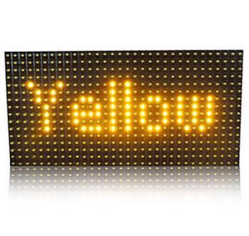 China Outdoor Amber Led Display Module Waterproof High Brightness IP65 P10 Dip 320mm*160mm for sale