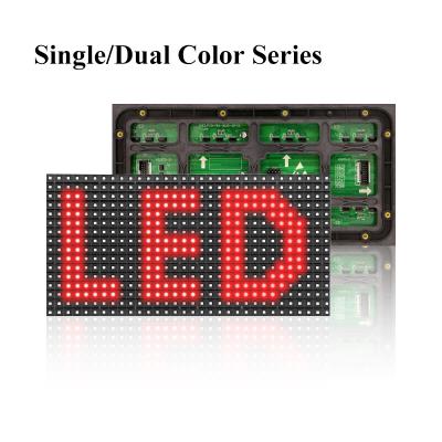 China P10 1r Red Tupe Outdoor Single Color Led Module Advertising Led Display Screen for sale