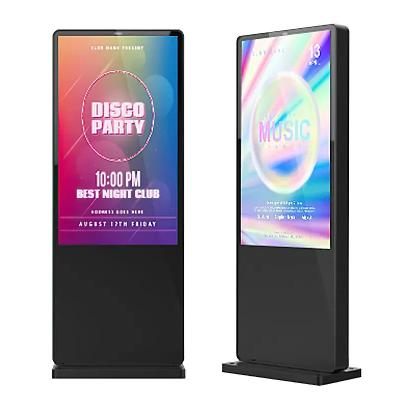 China 65 Inch Infrared Touch Screen Monitor Vertical Advertising Machine for sale