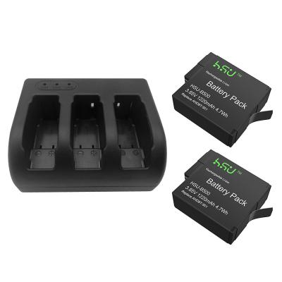 China GoPro Accessory Set 2 Pack 3.85 V GoPro Hero 5 Battery with Triple Charger Kit for sale