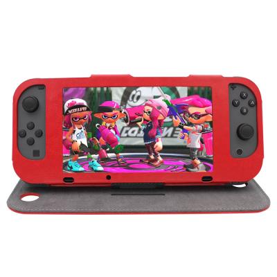 China Colorful Pu Leather Nintendo Switch Accessories Protective Skin Cover Case for sale