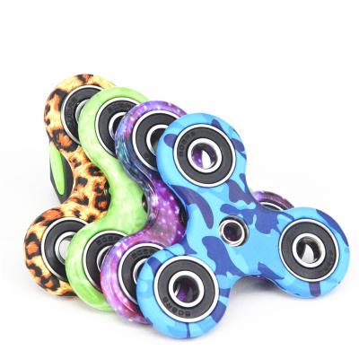 China New EDC Tri-Spinner Fidget Spinner Toys Camouflage Pattern Hand Spinner Plastic ADHD Adults Children Education for sale