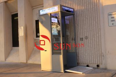 Chine Support financier de kiosque de paiement en espèces d'ordinateur de distributeur automatique de billet d'opérations bancaires vertes à vendre