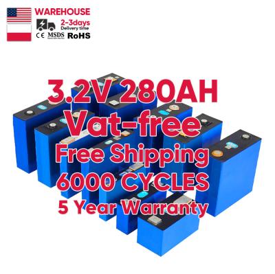 Chine EU US EN STOCK Rechargeable 3.2V 280Ah phosphate batterie lithium ion 3.2V280Ah LiFePO4 280K à vendre
