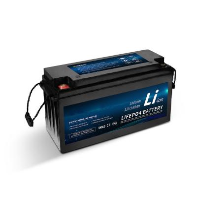 China 12.8V 150ah Lithium Ion Lifepo4 Battery Pack LCD Screen For Off Gird Pure Sine Wave Power Inverter for sale