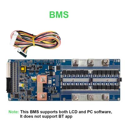 China Seplos Battery Management System ABMS 16S 48V 200A RS 485 LCD CAN In House Solar for sale