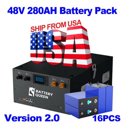 China Stock In USA 48V 16S EVE 320Ah Metal Enclosure Lifepo4 Lithium Battery Kits for sale