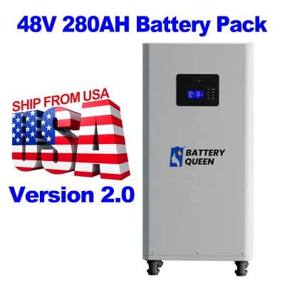 China Wholesale USA warehouse Stock 48V 280ah DIY Lifepo4 Lithium battery Standing Kits with LCD screen à venda