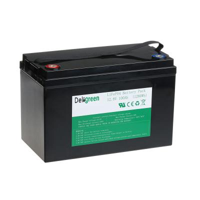 China E Car 12.8V 100Ah Lithium Ion Deep Cycle Battery for sale