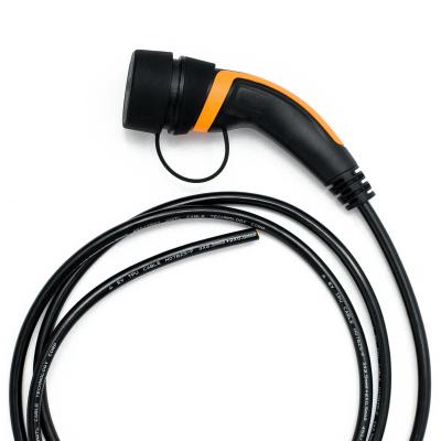 China Green Plug TUV Mennekes Electric Vehicle Charging Cable for sale