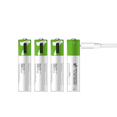 China 1.5V Type C USB 370mWh AAA Rechargeable Batteries for sale