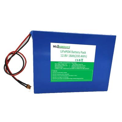 China PVC 18AH 3500 Cycles 12V LiFePO4 Battery Pack for sale