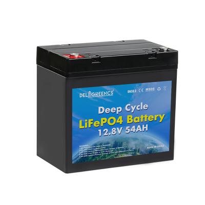 China bloco portátil da bateria 12v de 54Ah LiFePO4 para Refrgerator à venda