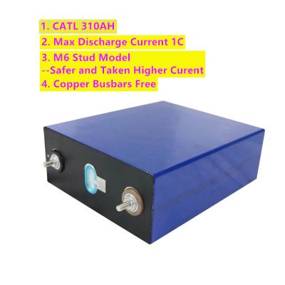 중국 태양계를 위한 스터드 설계 CATL 310Ah LiFePO4 베터리 셀 판매용