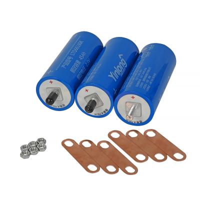 China 25000 Cycles 2.3V 45Ah Yinlong LTO Cells 66160 Lithium Titanium Battery for sale