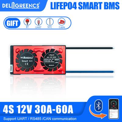 China Bluetooth Smart BMS 4S 12V 60A For Lithium Battery Management System BMS for sale