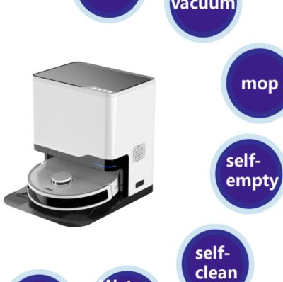 Китай Вакуум и Mop робота навигации лазера с емкостью мусорной корзины взаимодействия 0.3-0.5L приложения и 1-2 летами гарантии продается