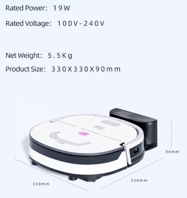 China 2600mAh Robotic Vacuum Cleaner With APP Smart Cleaning For Home And Office for sale