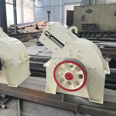 China Glass Clay Charcoal Soil Crushing Hammer Crusher Mill PC 1000x800 1000x1000 Model Crushing Plant for sale