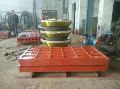 China Fixed And Movable Casting Jaw Crusher Plate High Manganese Crusher Spare Parts for sale