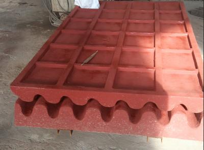 China PE250x400 Movable Plate Mn22 Jaw Plate Crusher Spare Parts for sale