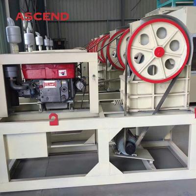 China Mobile Tyre 11HP Diesel Jaw Crusher for sale