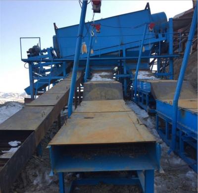 China Pantalla aluvial Pan Mining Equipment de la criba del tambor de la rastra de la lavadora del río del oro en venta
