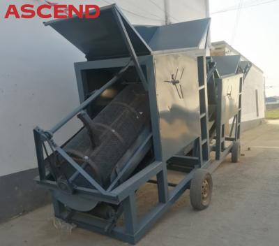 China Fine Sand Aggregates Rotary Cylinder Trommel Drum Screen Machine for sale