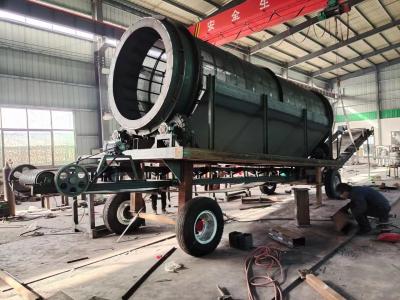 China Rotary Cylinder Sand And Soil Stone Trommel Drum Screen Machine for sale