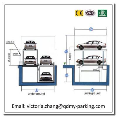 China 2-3 Floors Underground Car Parking Lift Residential Pit Garage Parking Car Lift Equipment for sale