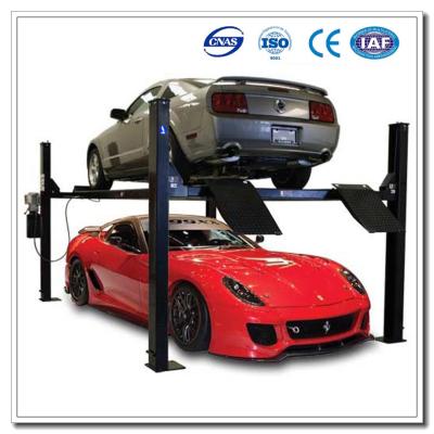 China 3.7 ton Car Lift Four Post Lift 4 Post Lift Double Parking Car Lift for sale