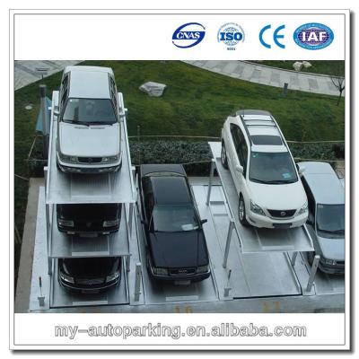 China pit type two level four post car parking lift for sale