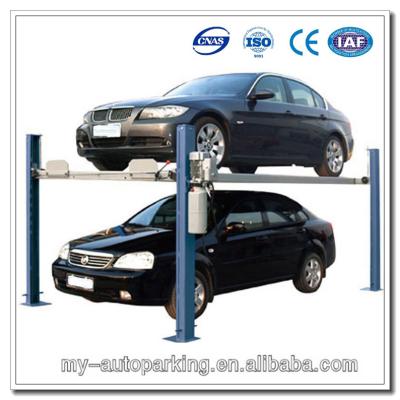 China On Sale! 4 Post Car Lifts Basement Car Stack Parking System 2 Level Parking Lift for sale